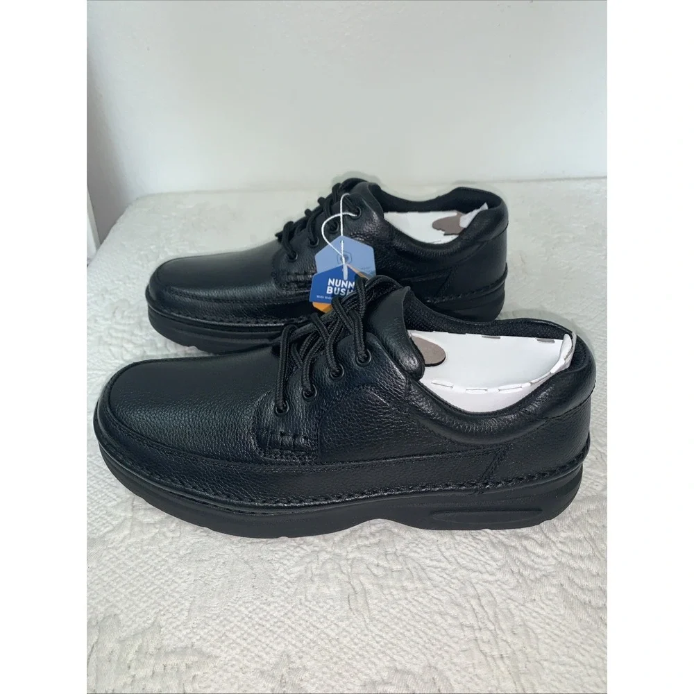 Nunn Bush Cameron Moc Toe Oxford Shoes‎ Lightweight Black  10 M Comfort Gel